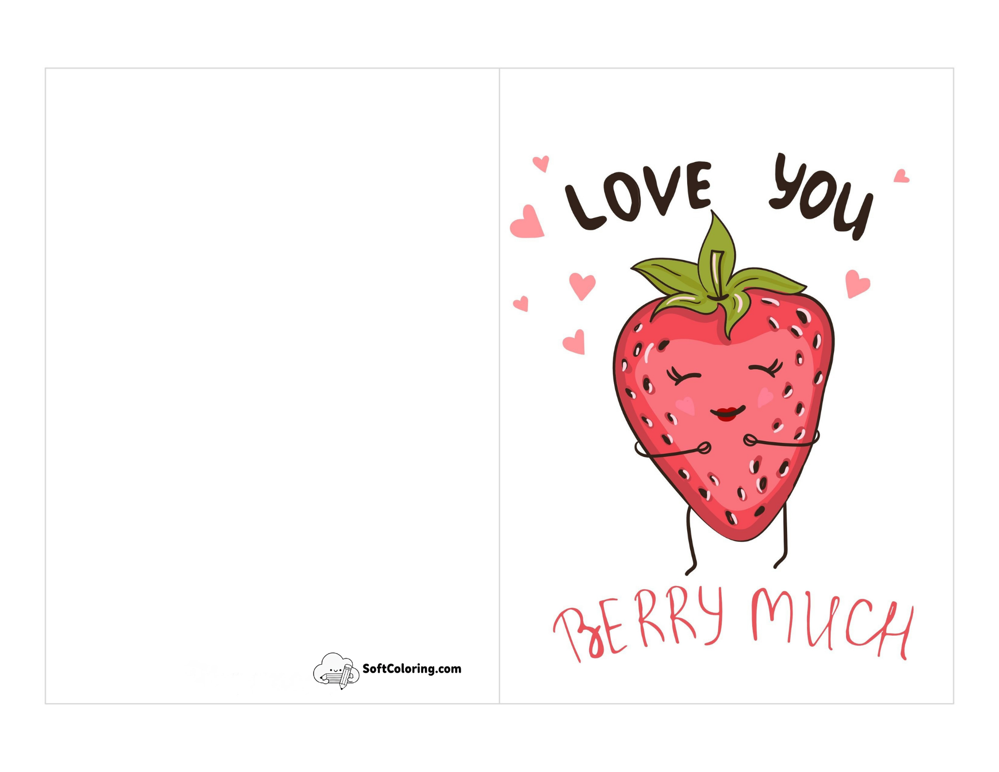 "Love You Berry Much" Anniversary Pun Card