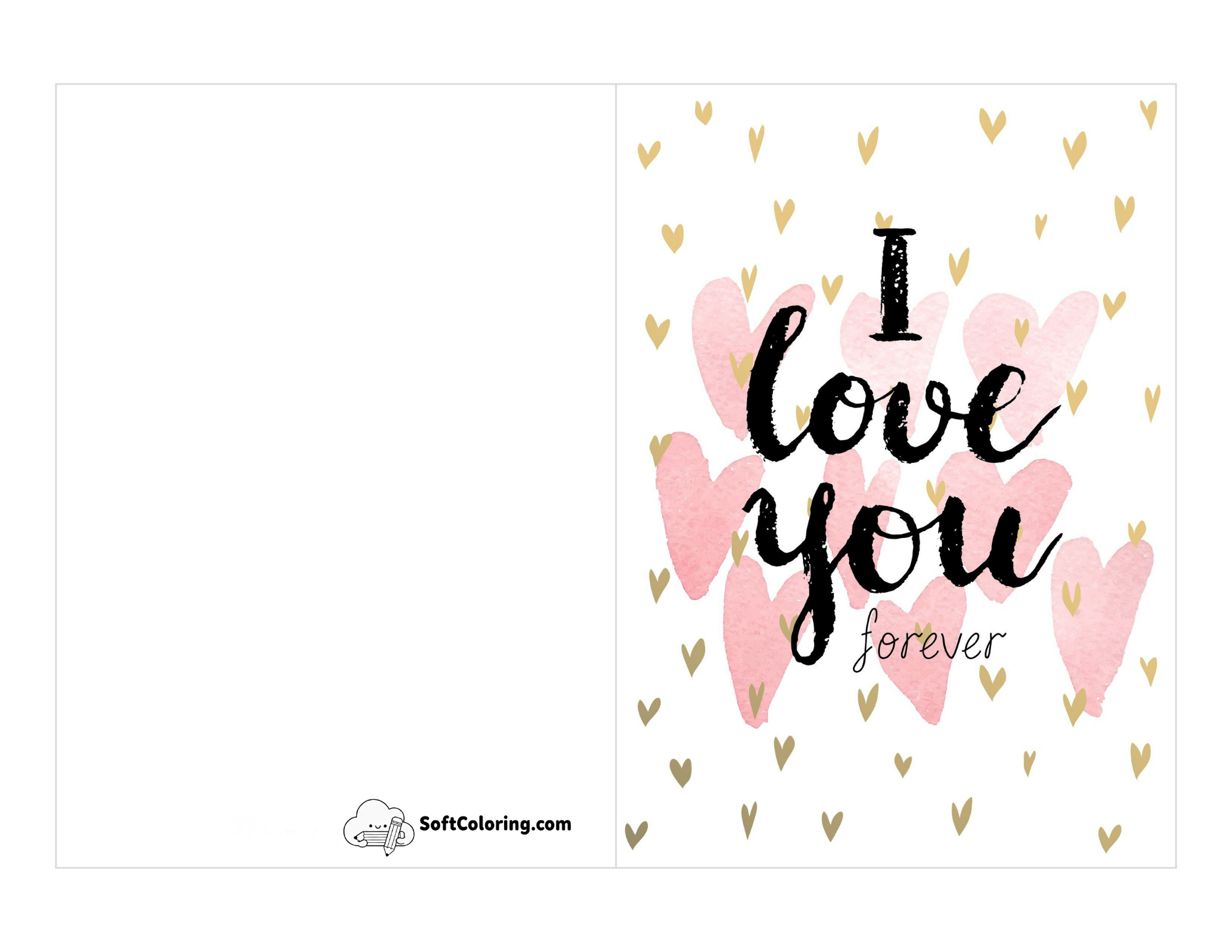 "I Love You Forever" Printable Wedding Anniversary Card