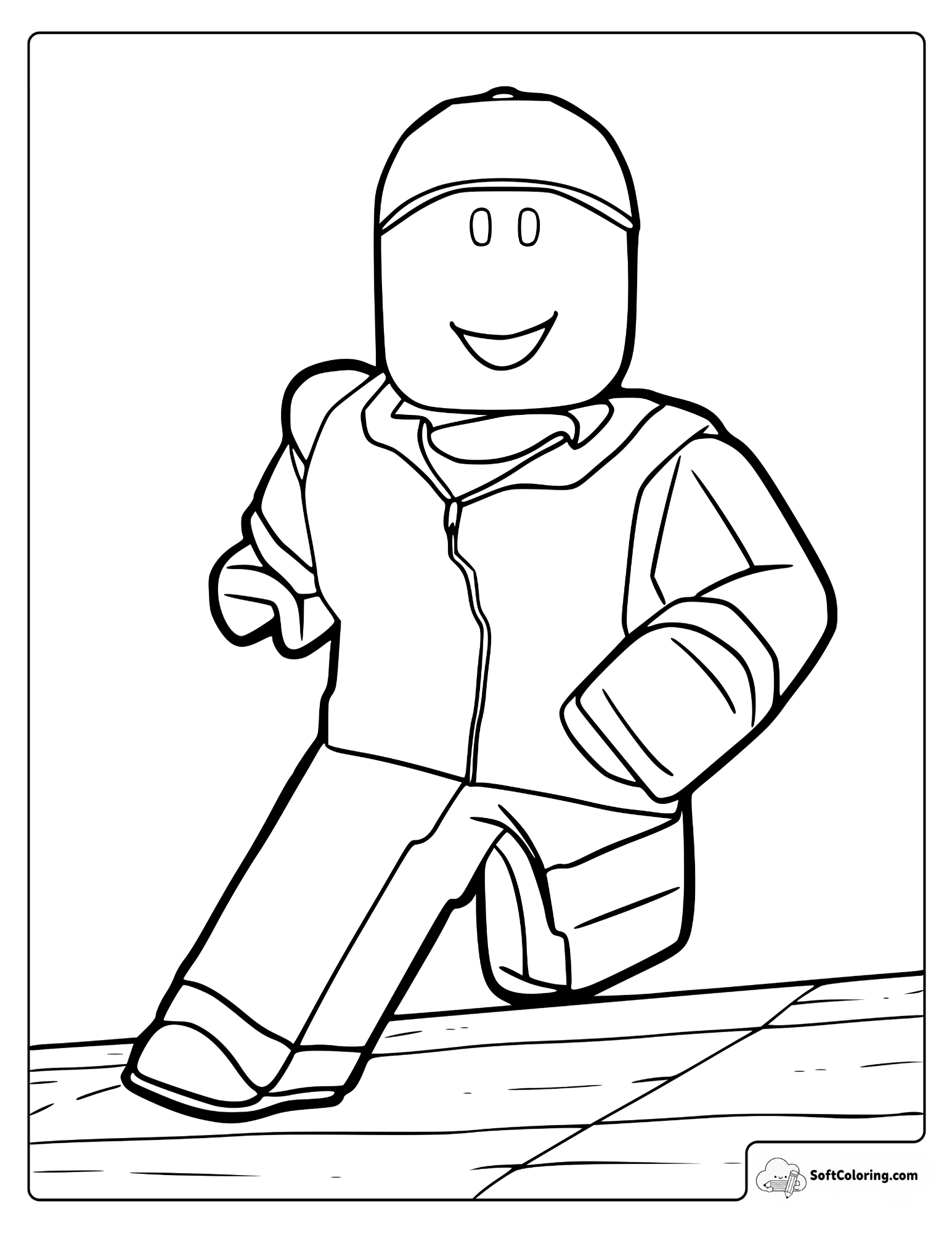 Roblox Avatar Coloring Page