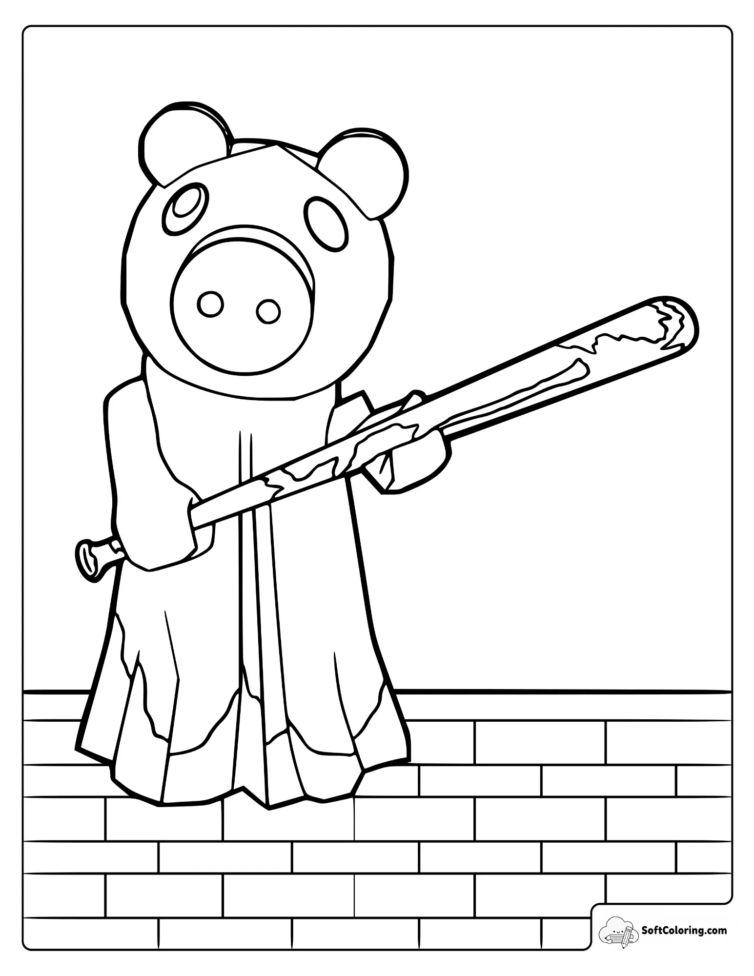 Roblox Piggy Coloring Page