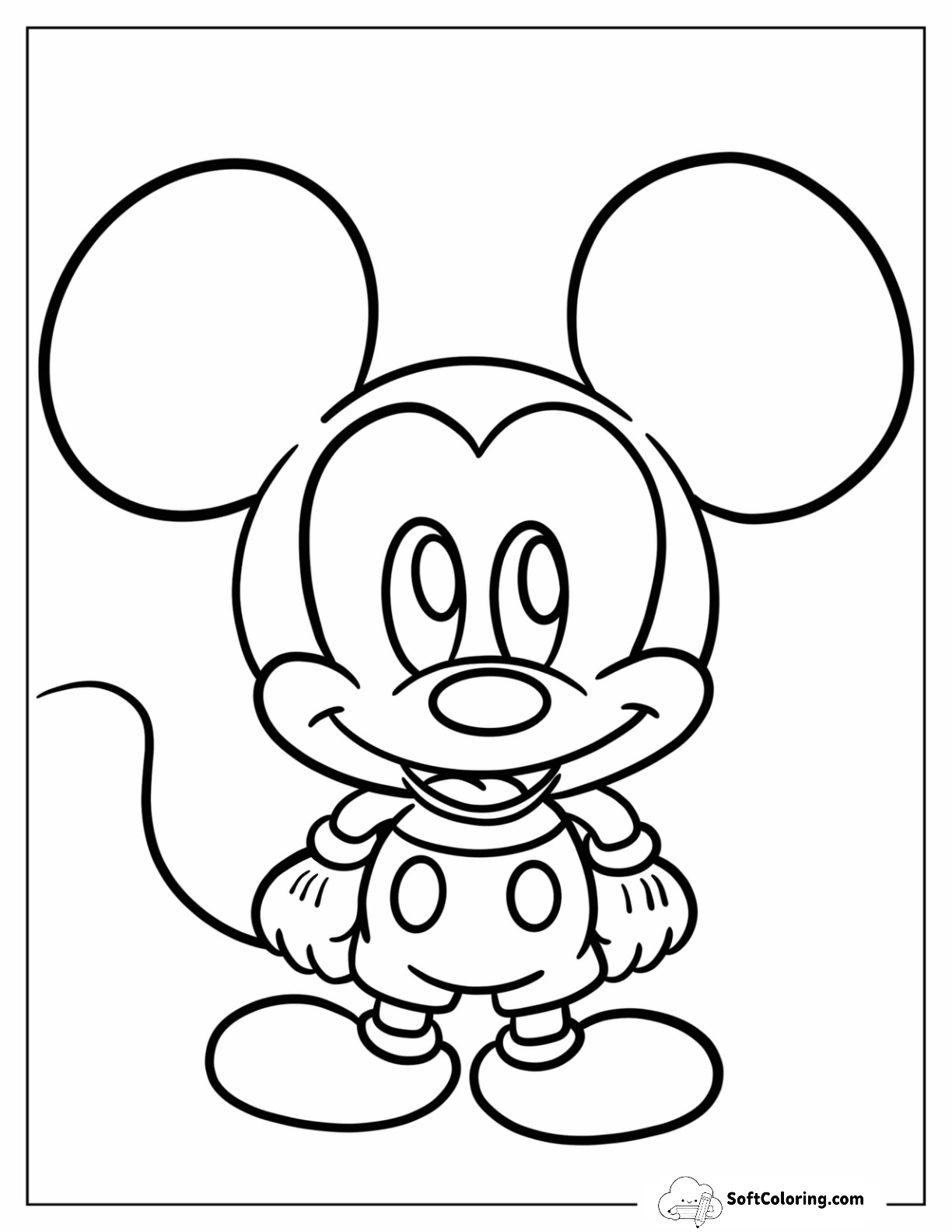 Adorable Baby Mickey Mouse For Preschoolers