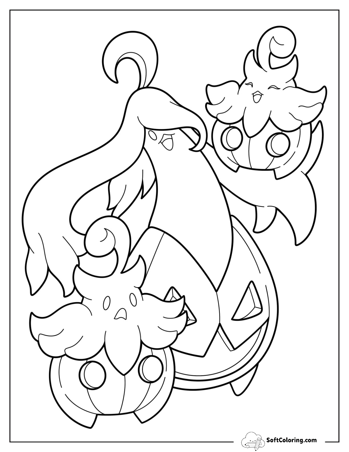 Pumpkaboo And Gourgeist For Kids