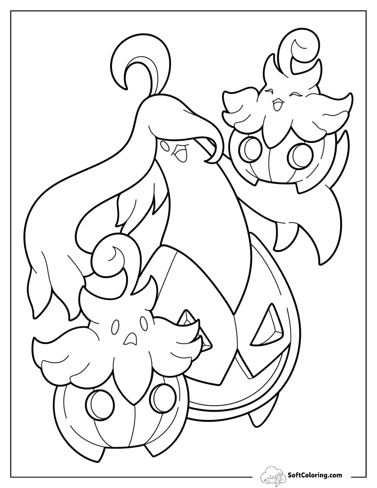 Pumpkaboo And Gourgeist For Kids