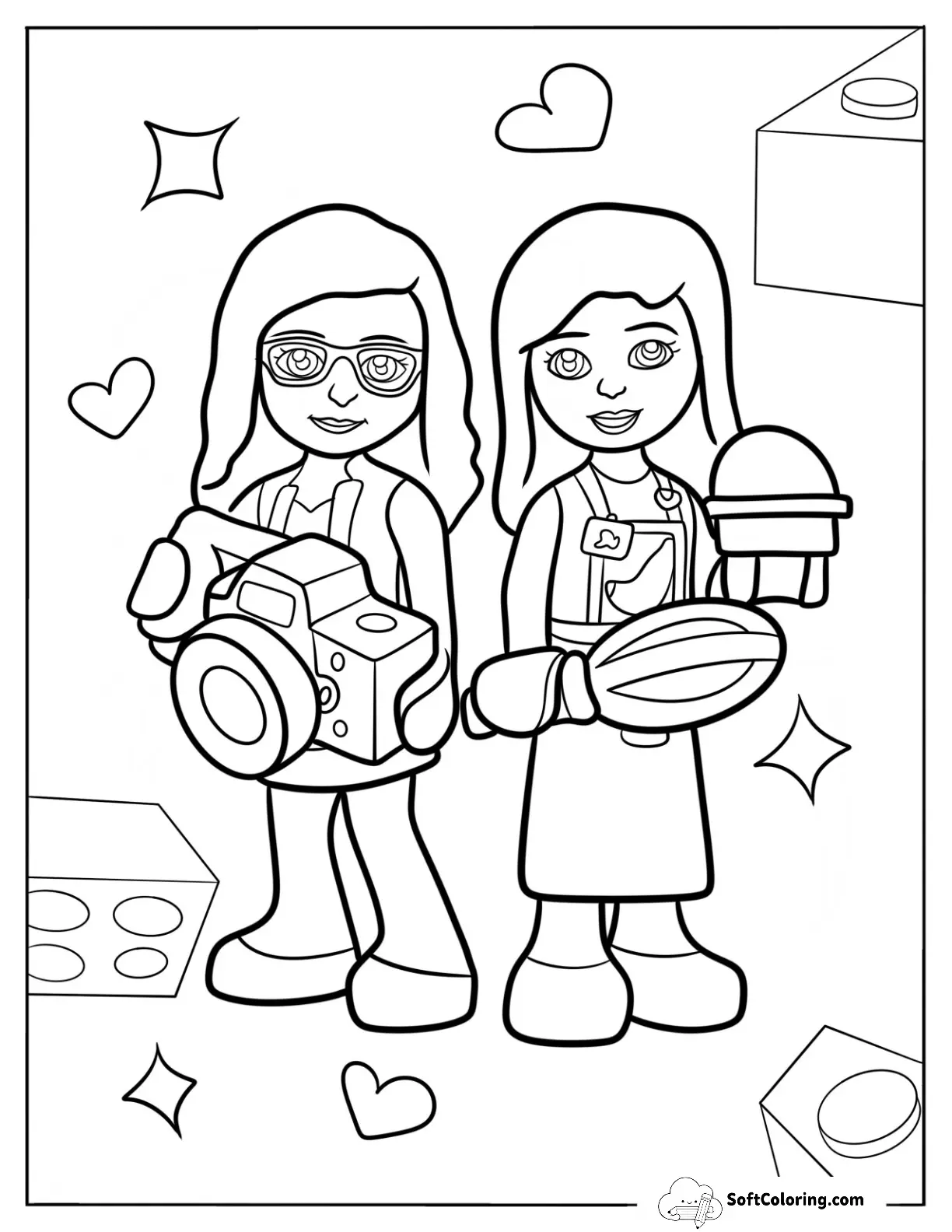 Olivia And Stephanie With Camera And Baking Tools
