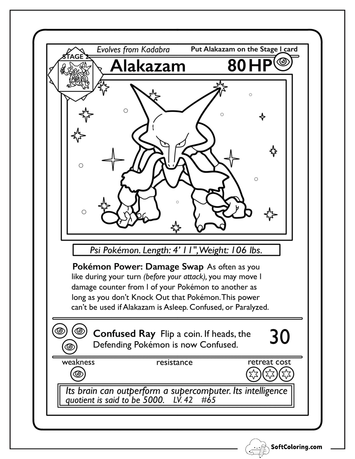Alakazam Damage Swap Pokemon Card