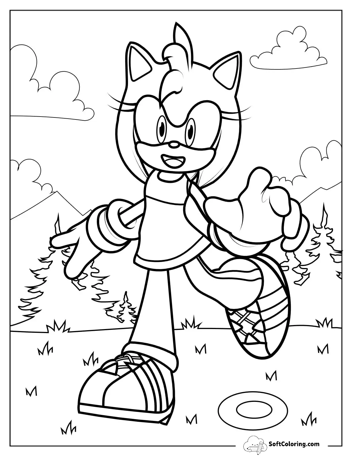 Amy Rose In Green Hill