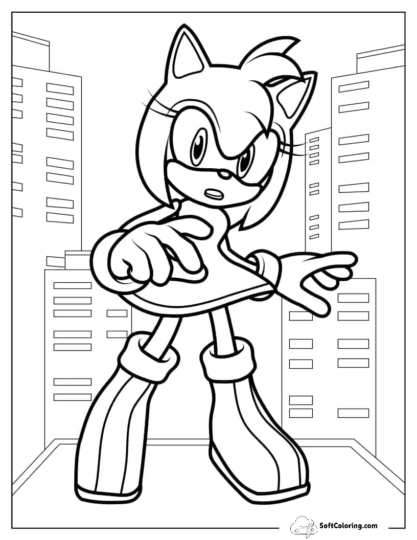 Amy Rose Outline For Preschoolers