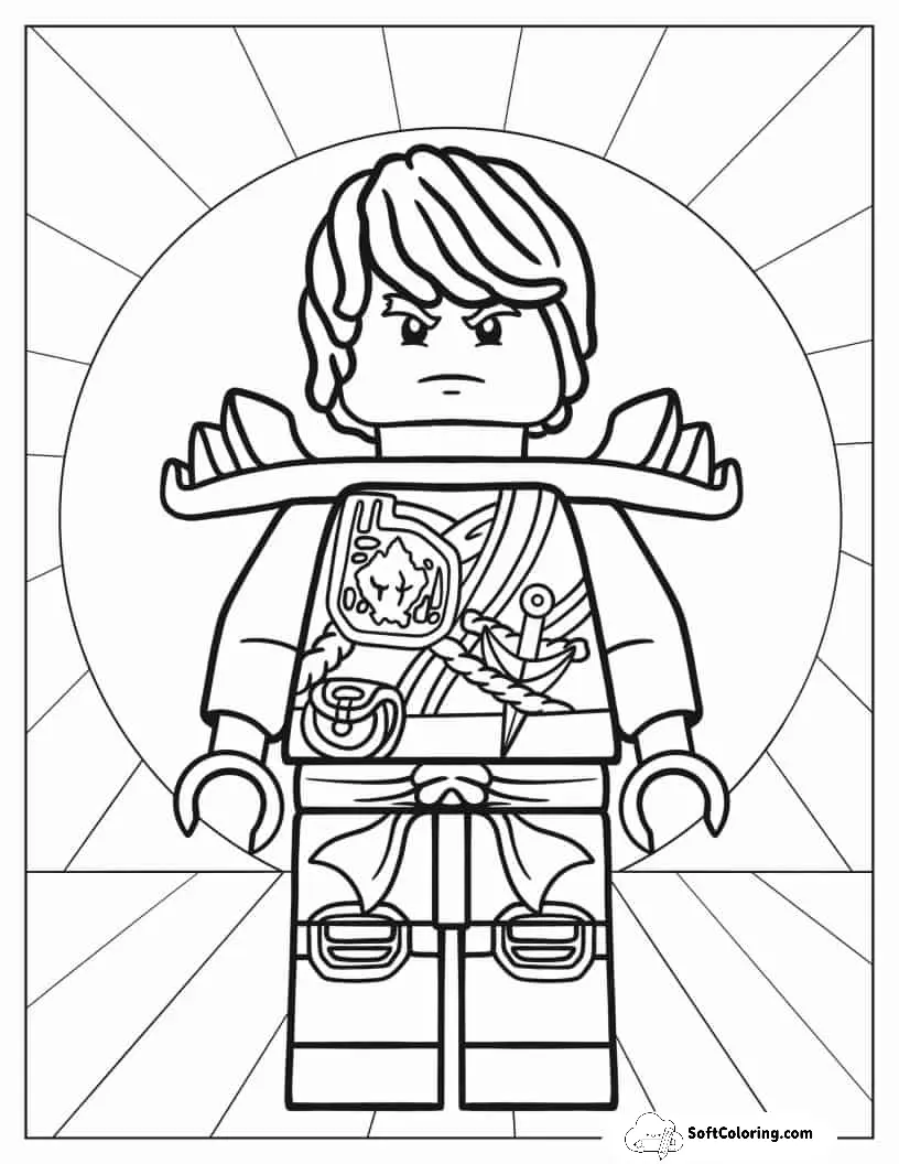 Angry Lego Ninjago Cole Coloring In