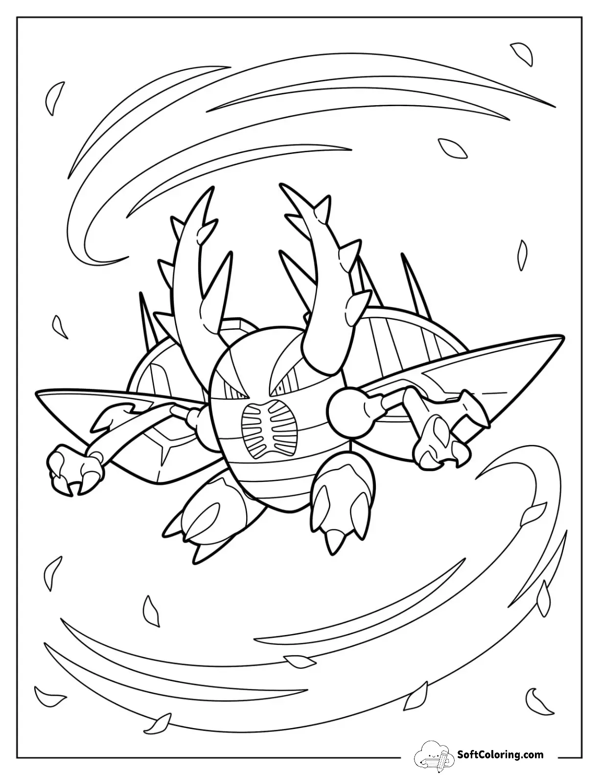Mega Pokemon Coloring Page Of Angry Mega Pinsir
