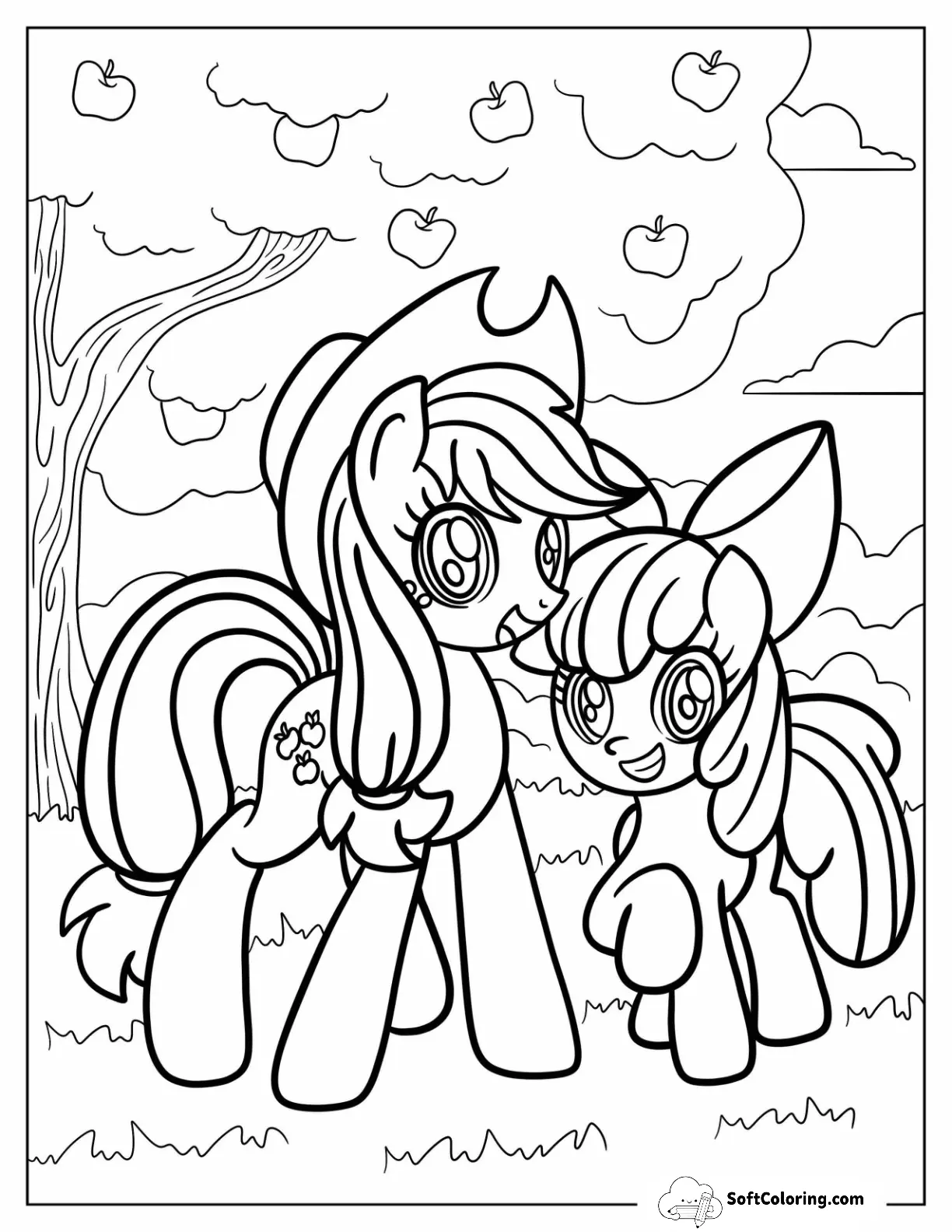 Applejack Coloring Pages
