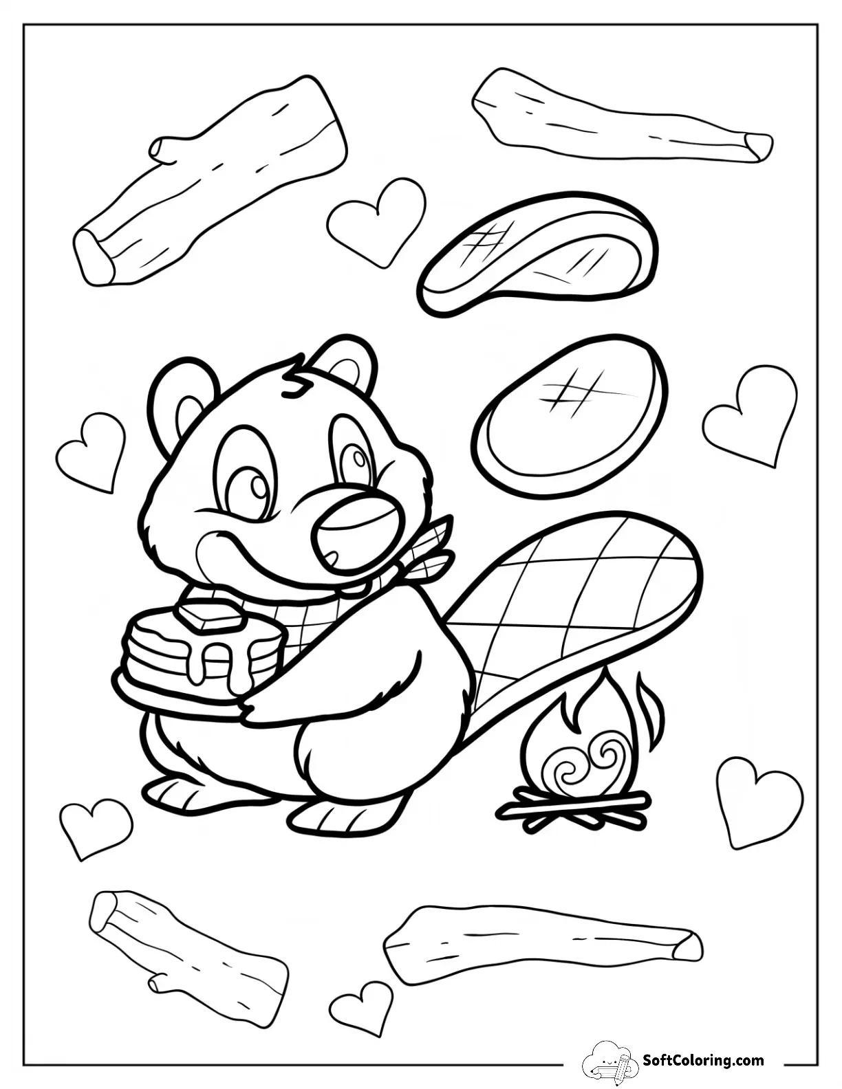 Beaver Coloring Pages