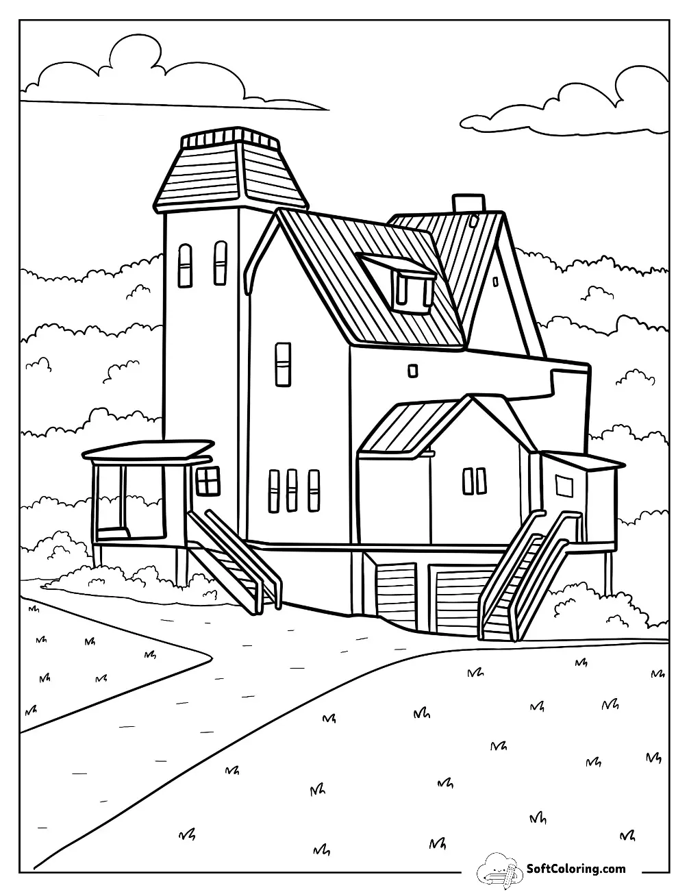 Beetlejuice Coloring Page Maitland Residence