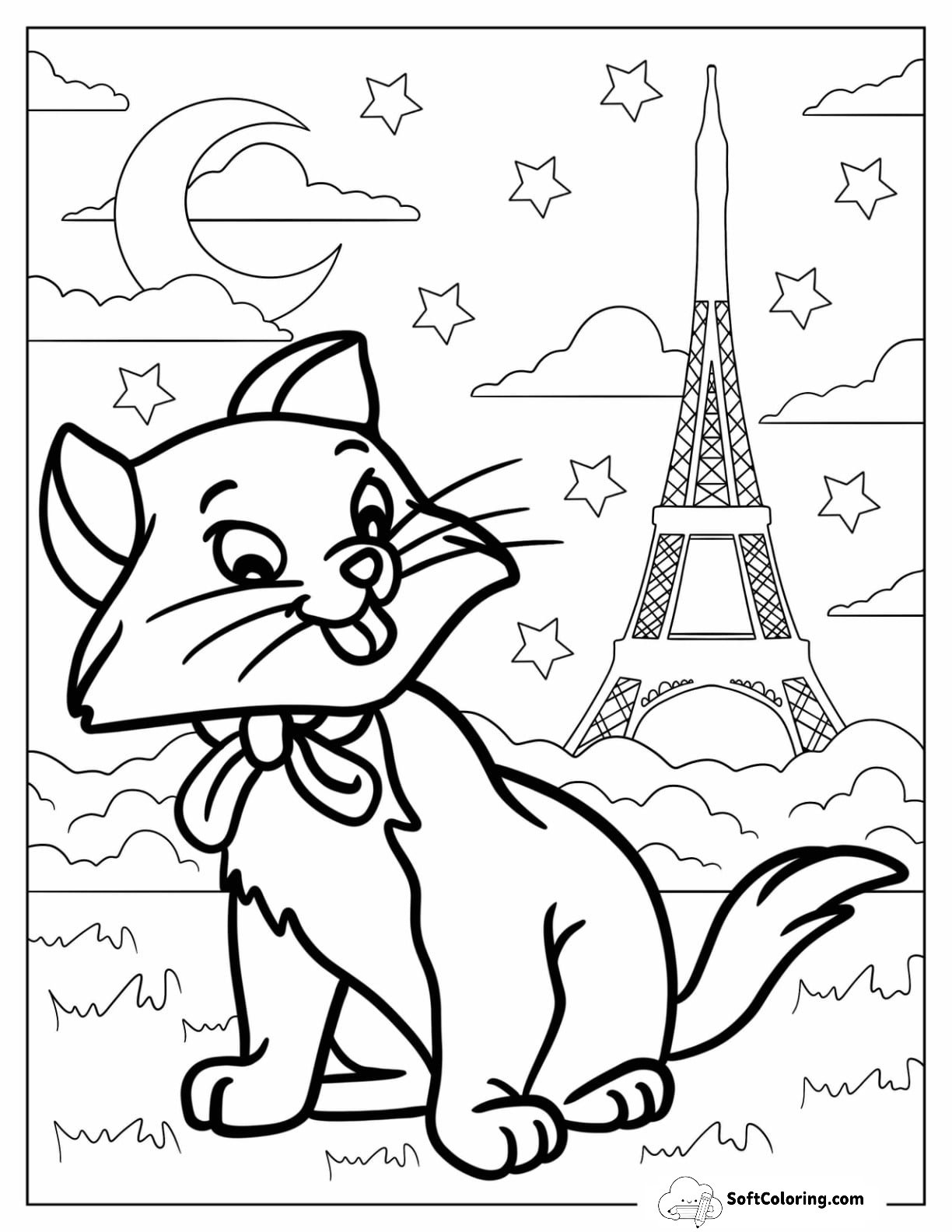 Berlioz In Front Of Eiffel Tower