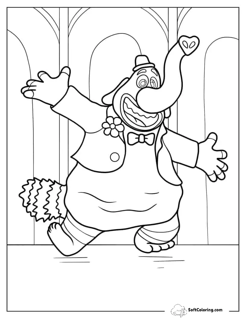 Bing Bong Coloring Page For Kids