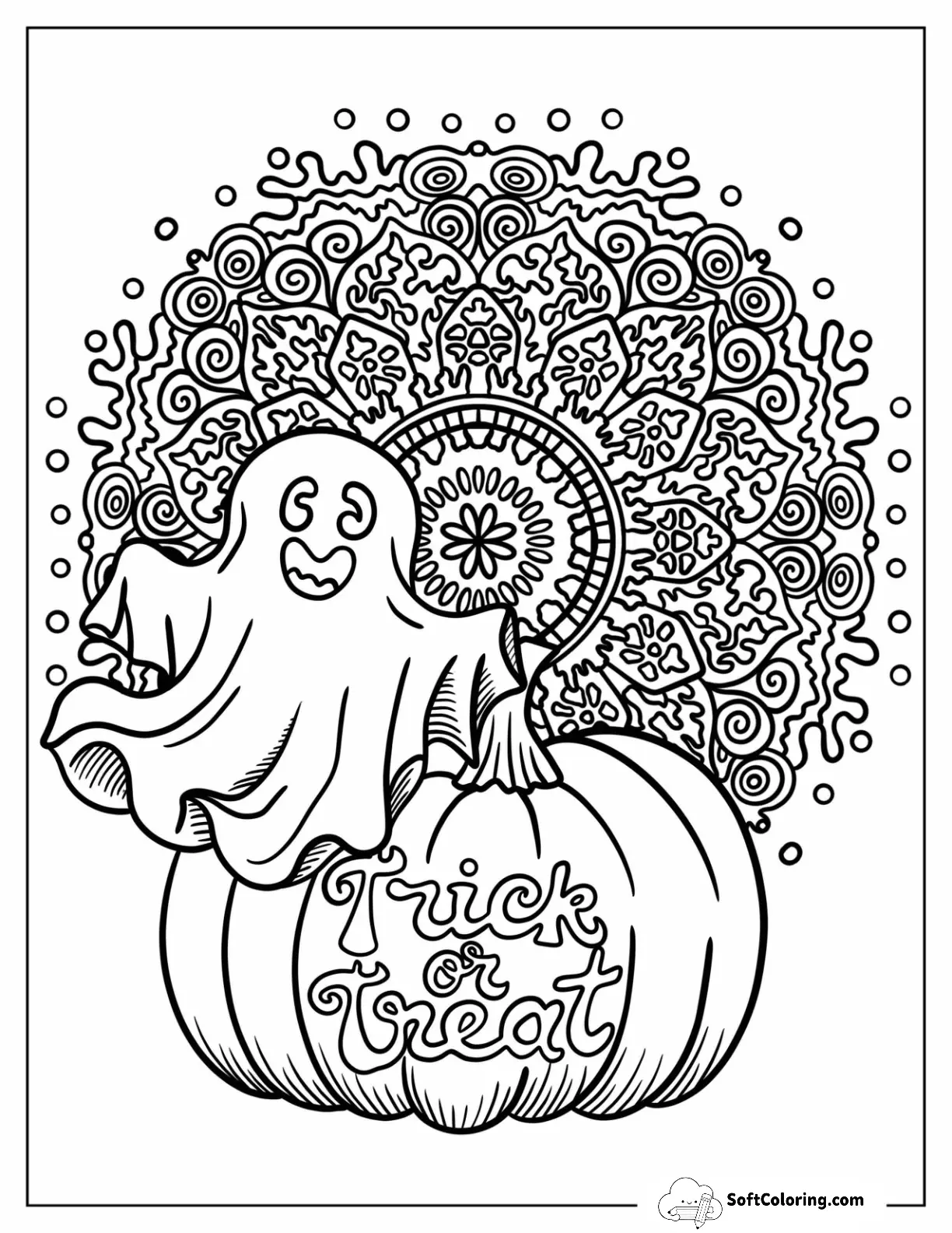 Halloween Mandala Coloring Pages