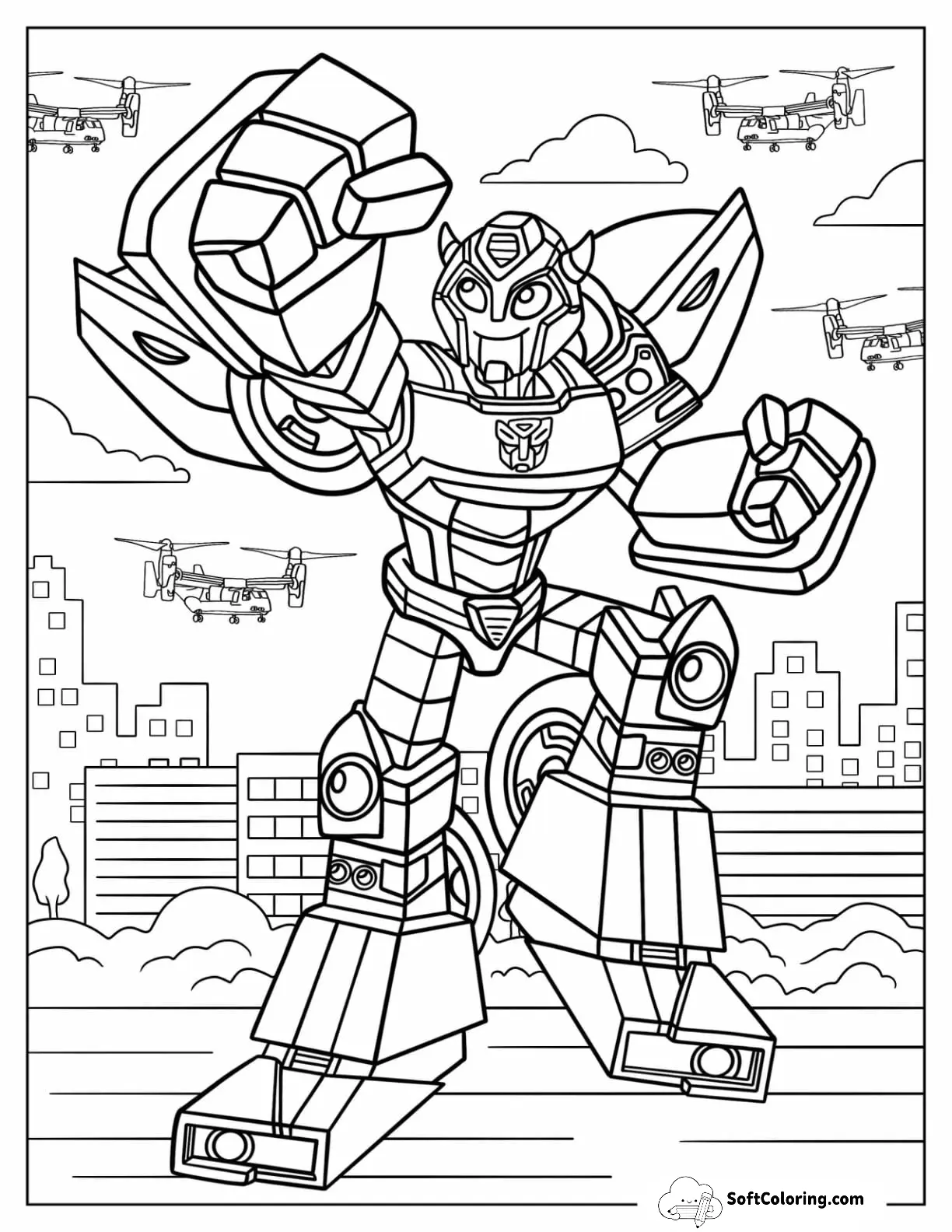 Bumblebee Coloring Pages