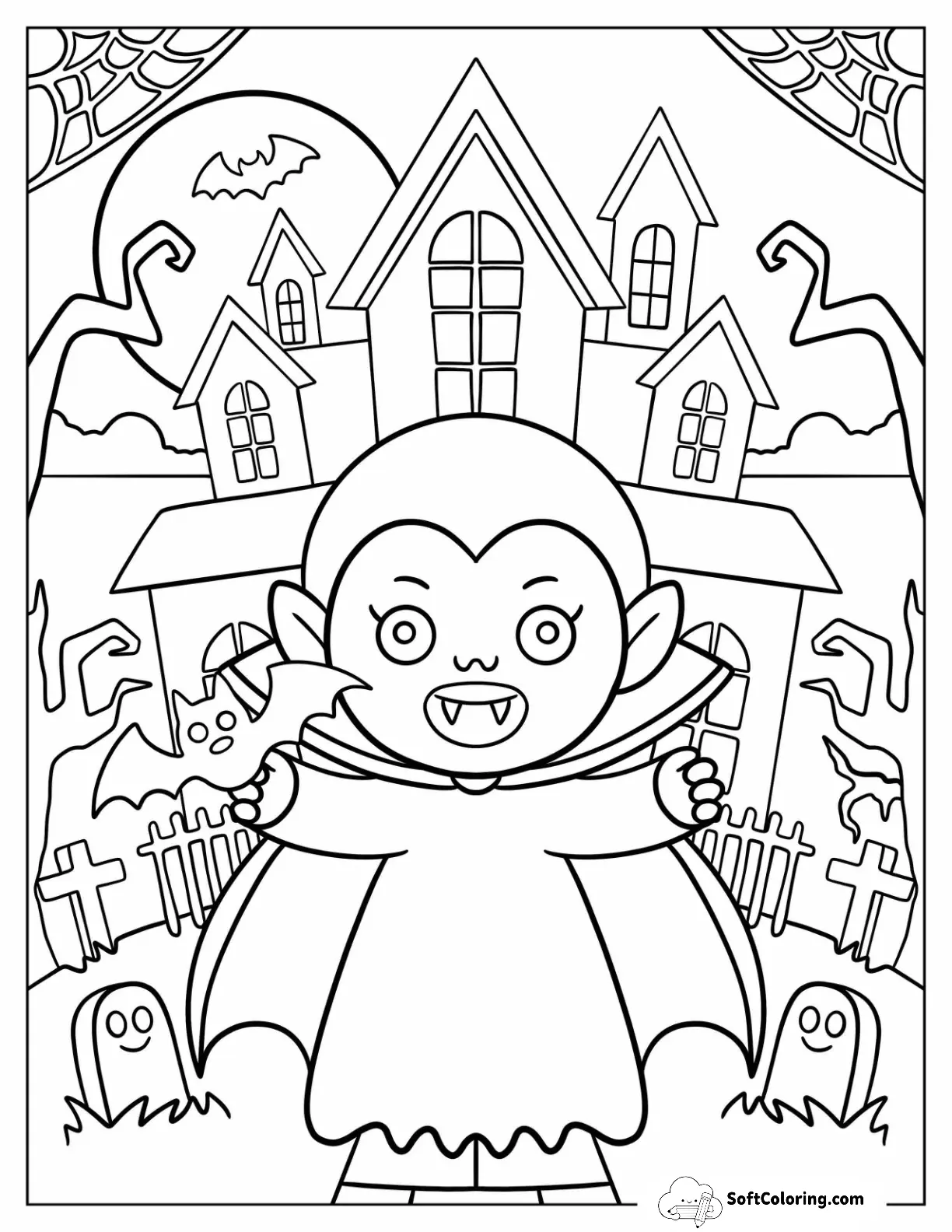 Vampire Coloring Pages