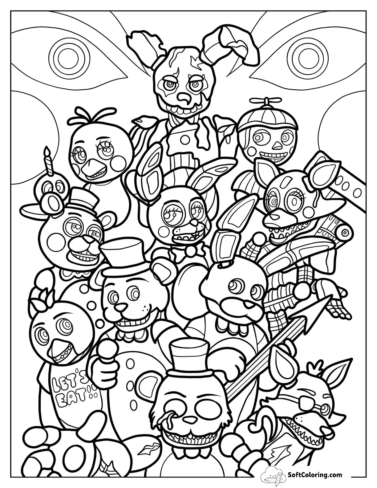 Chibi Five Nights At Freddy's Animatronics
