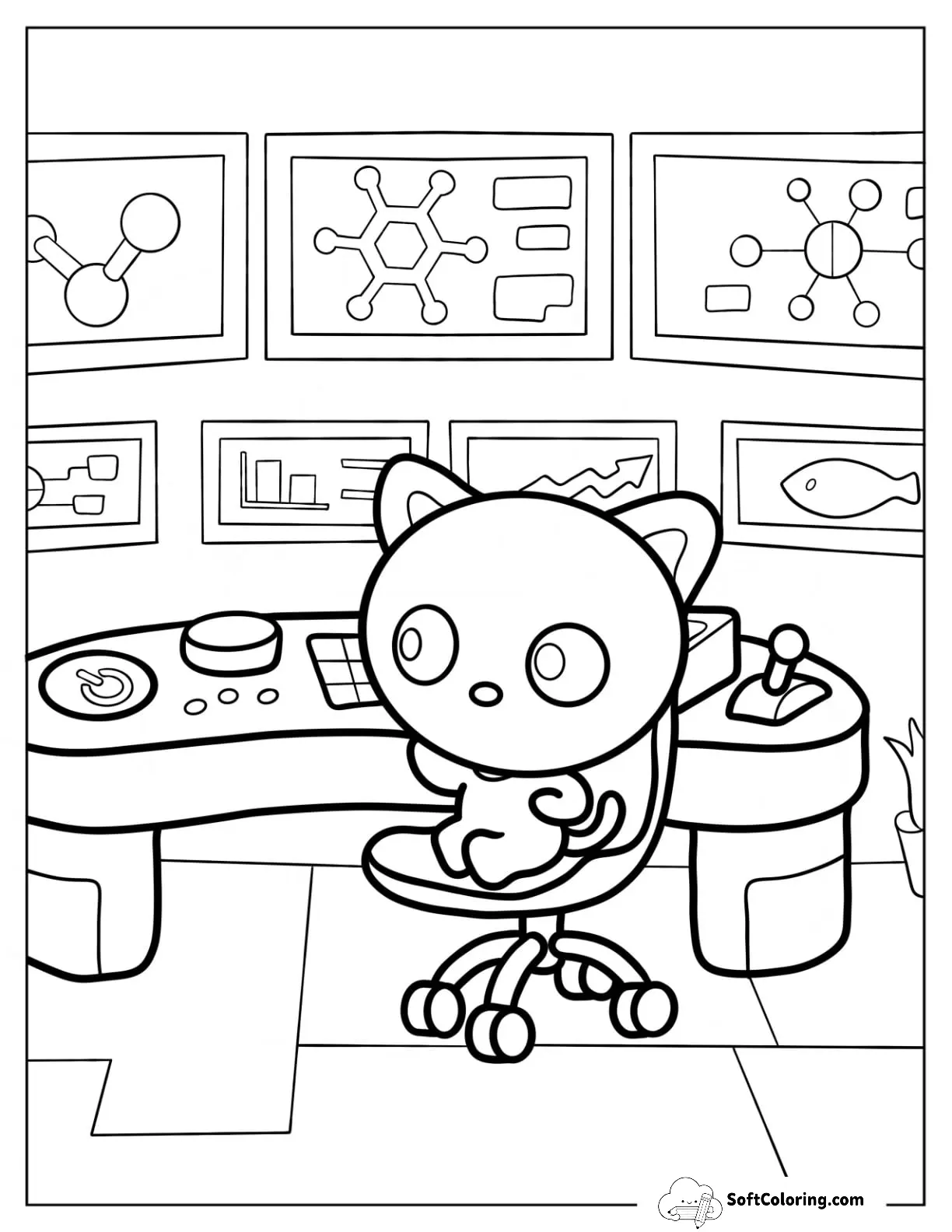 Chococat Working In A Science Lab
