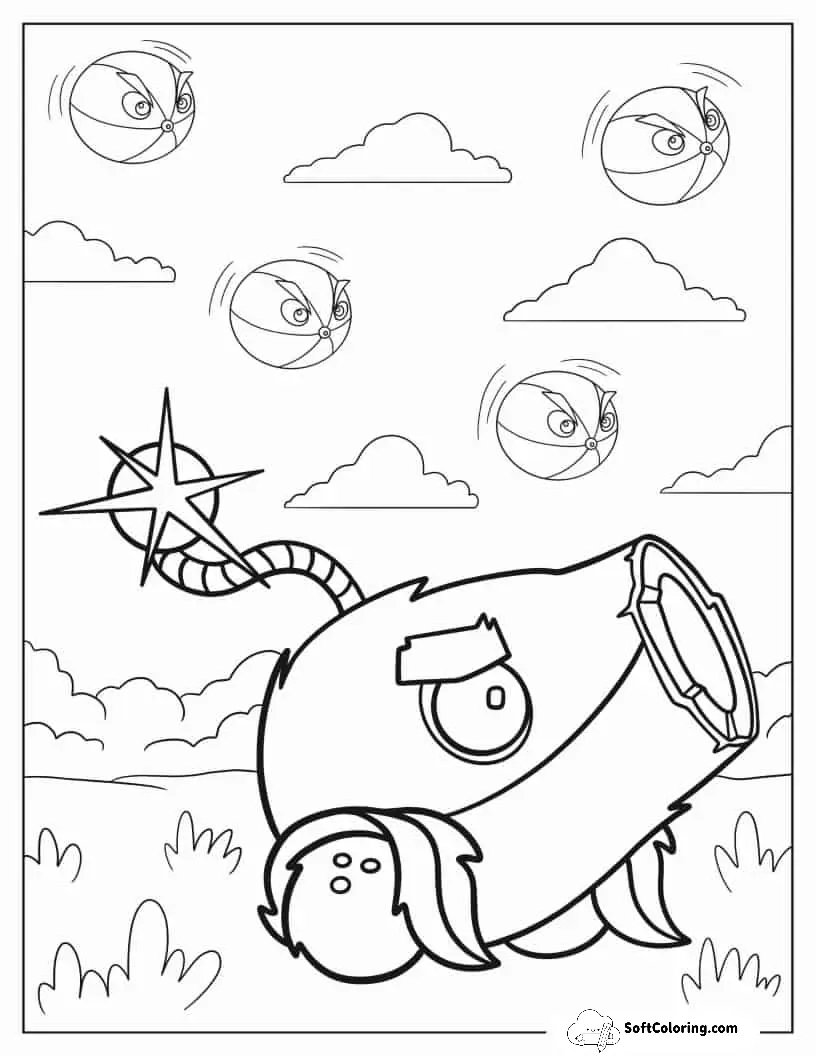 Plants Vs Zombies Coloring Pages