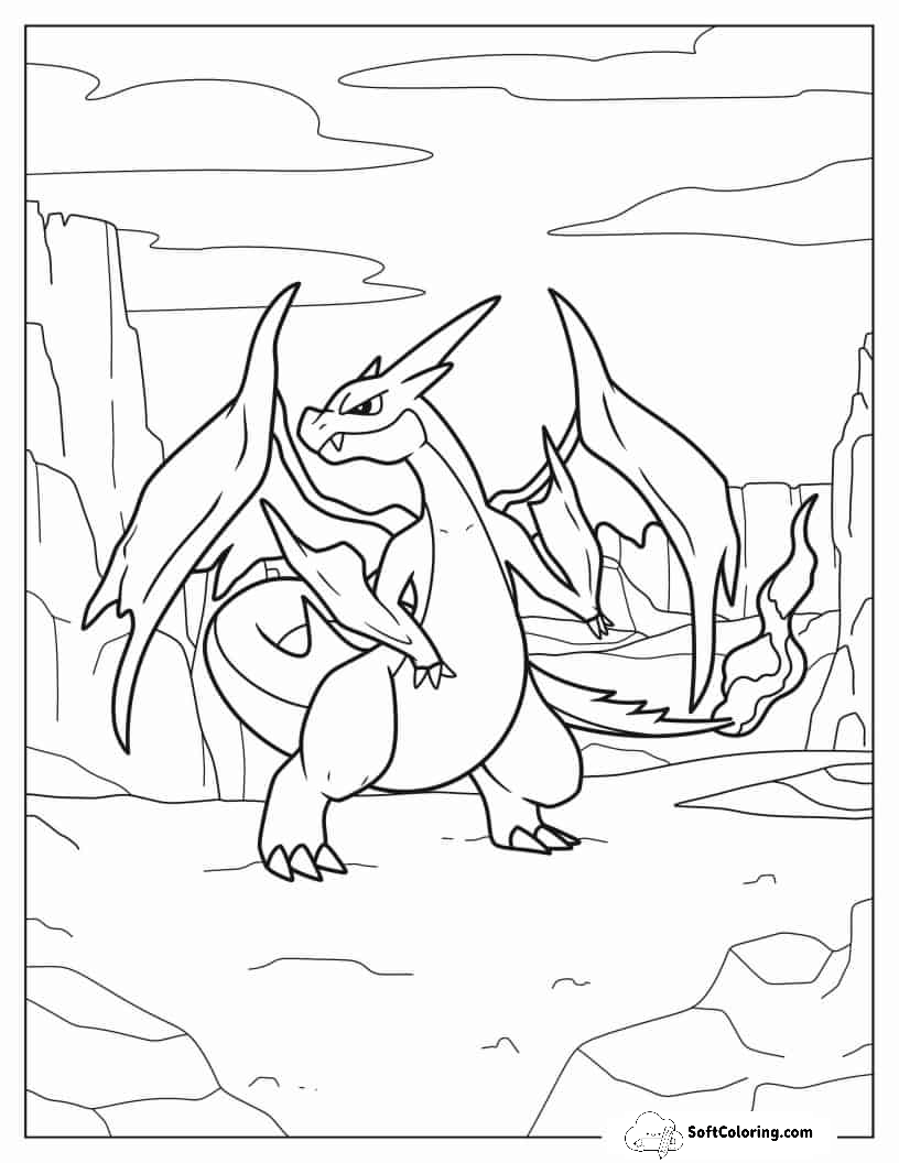 Coloring Page Of Charizard