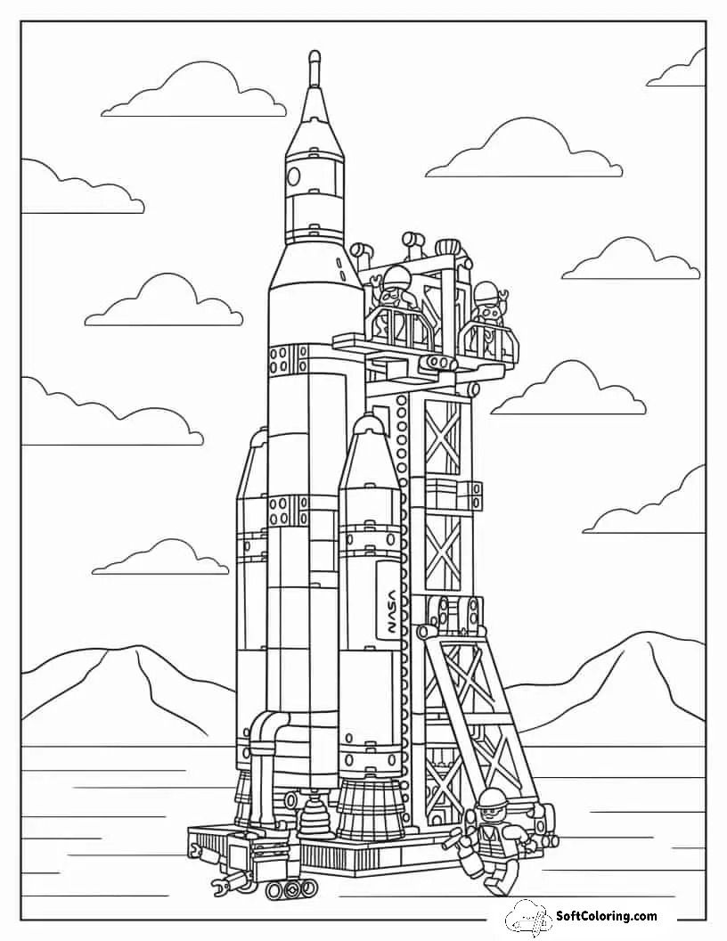 Lego City Rocket Launch Center