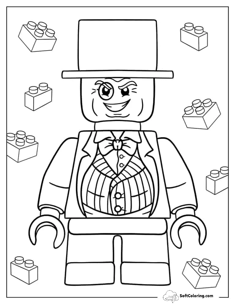 Coloring Page Of Lego Penguin