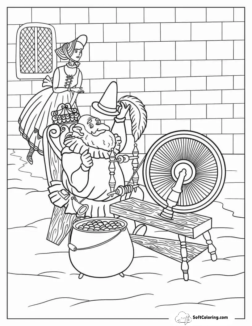 Coloring Page Of Rumpelstiltskin