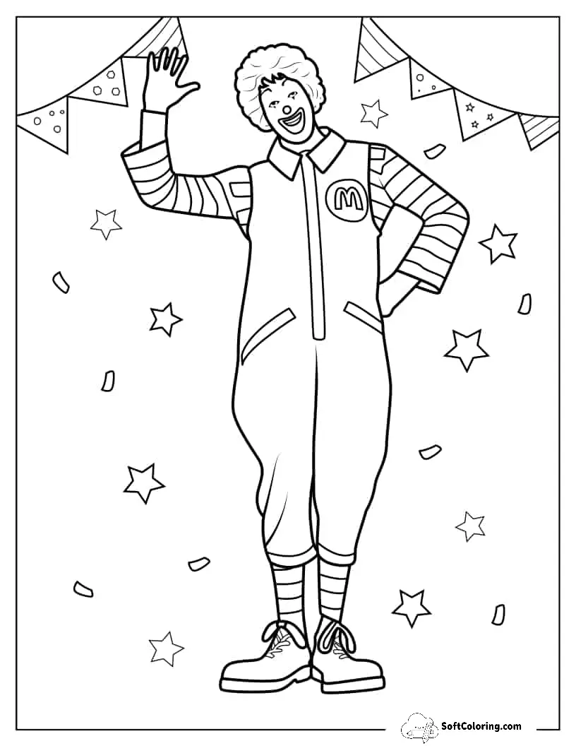 Coloring Page Of Ronald Mcdonalds