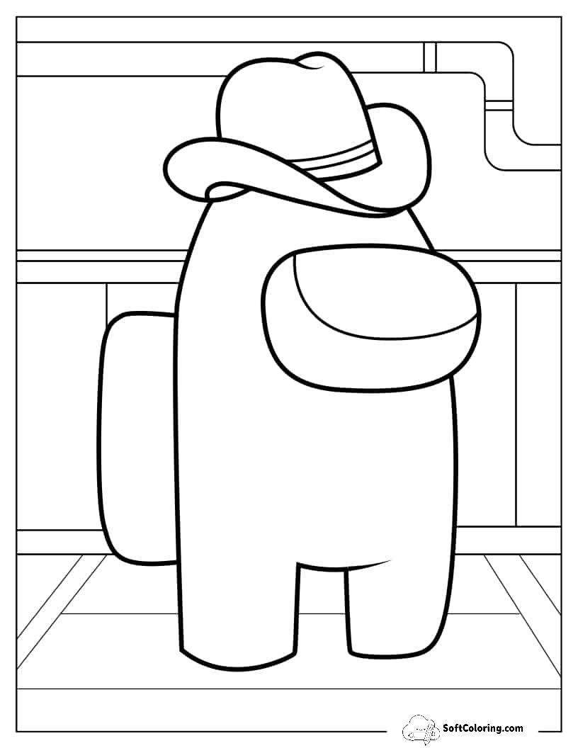 Crewmate Wearing Cowboy Hat