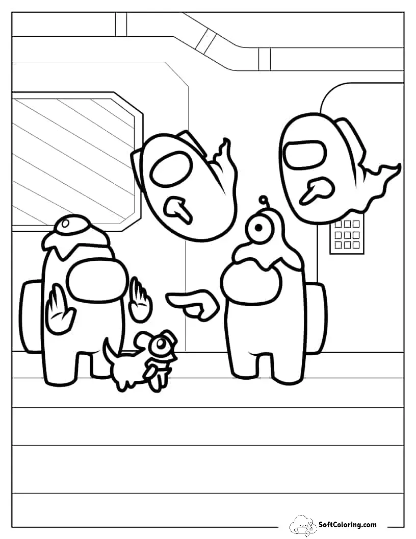 Crewmates Suspecting One Another To Color