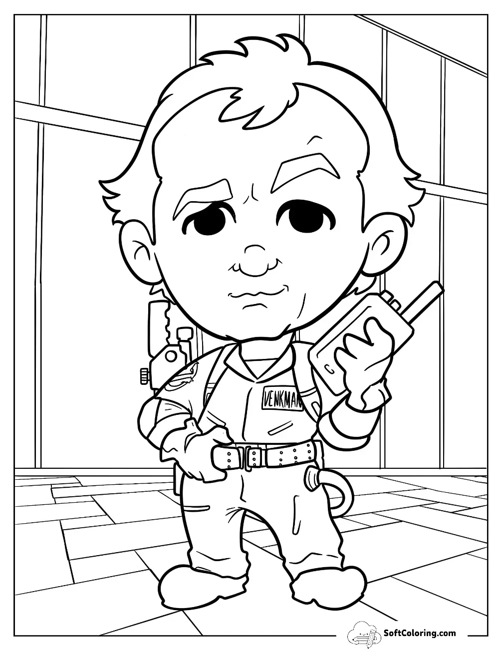 Ghostbusters Of Cute Chibi Venkman For Kids