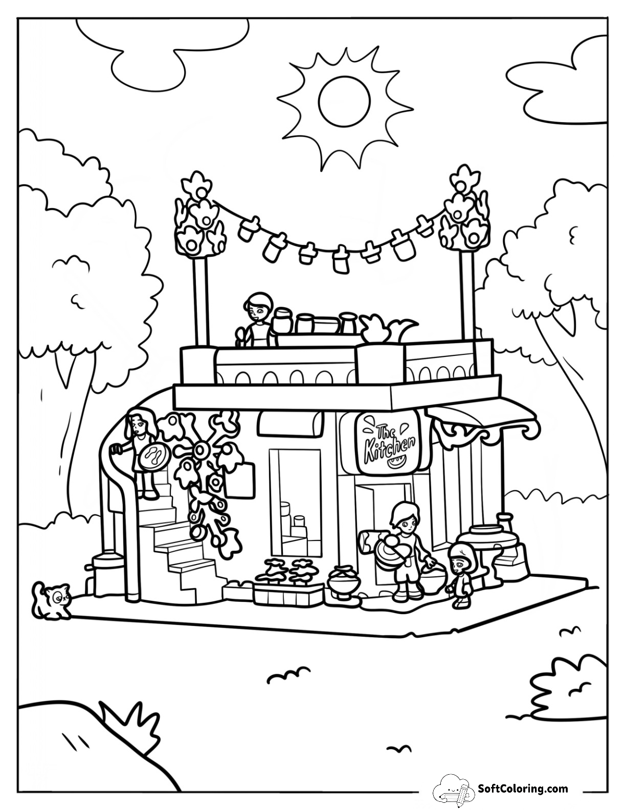 Detailed Heartlake City Community Kitchen For Kids