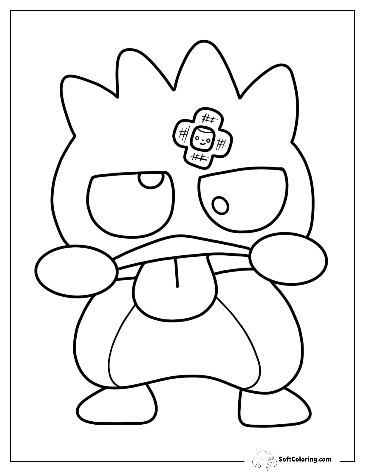 Sanrio Coloring Pages Of Easy Badtz Maru