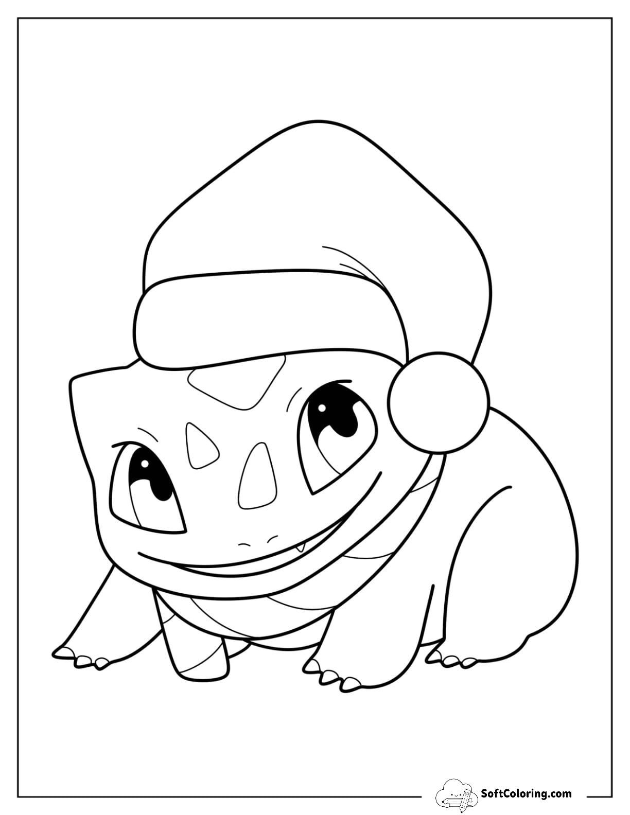 Easy Bulbasaur Wearing Santa Hat Pokemon Christmas