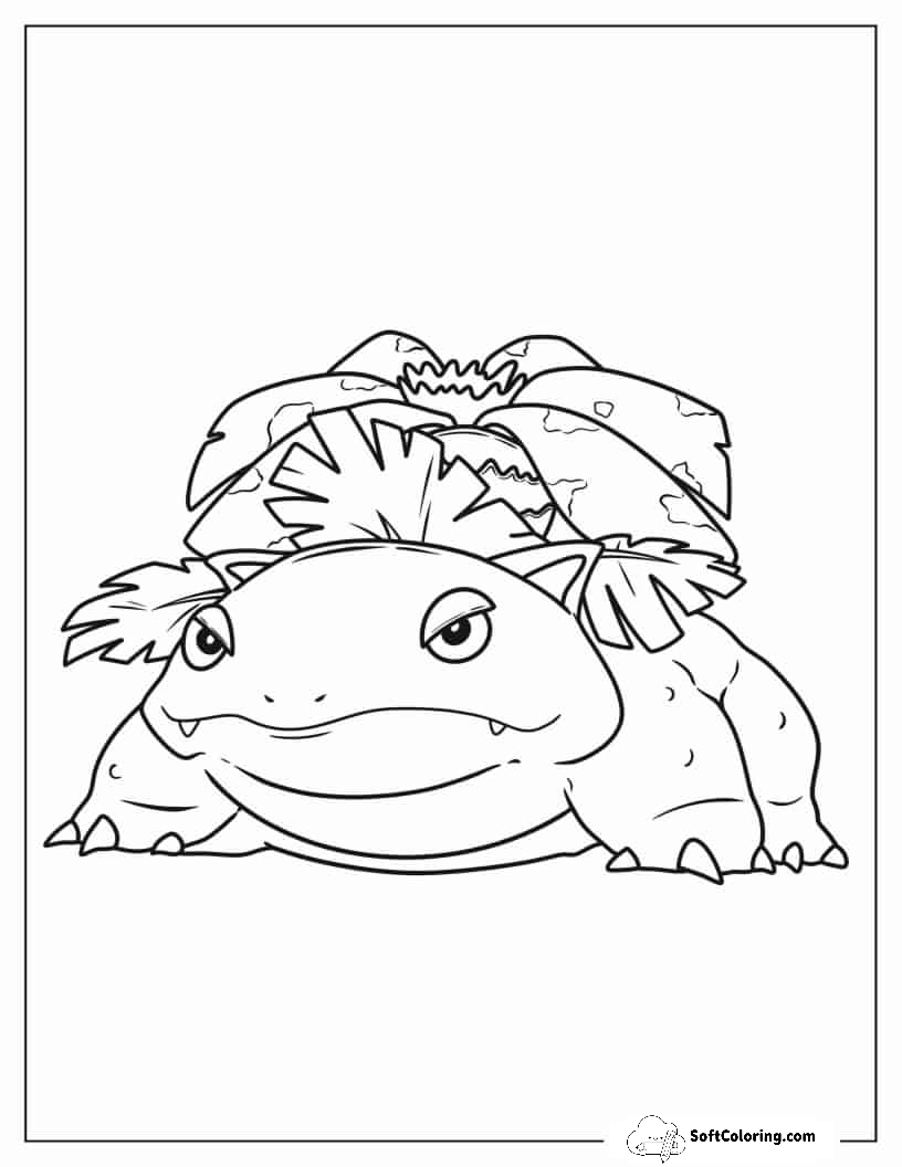 Easy Coloring Page Of Venusaur