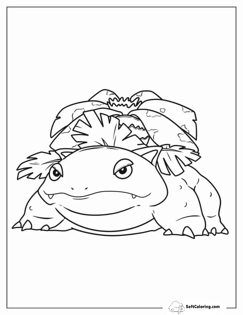 Easy Coloring Page Of Venusaur