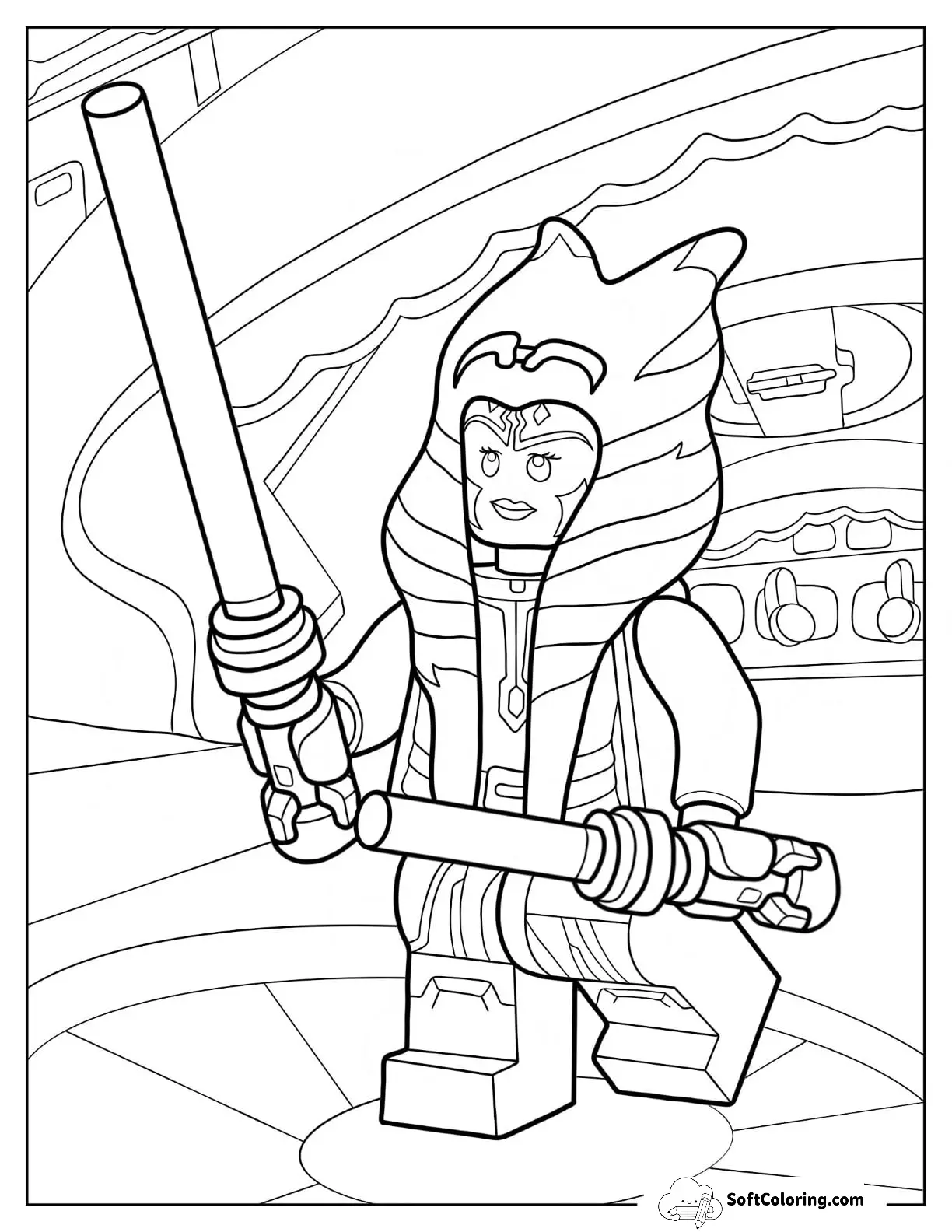 Easy Lego Star Wars Of Ahsoka Tano For Kids
