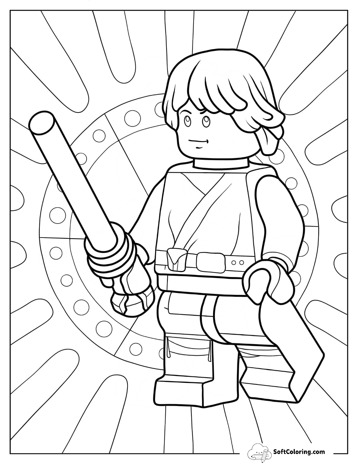 Easy Lego Star Wars Of Luke Skywalker