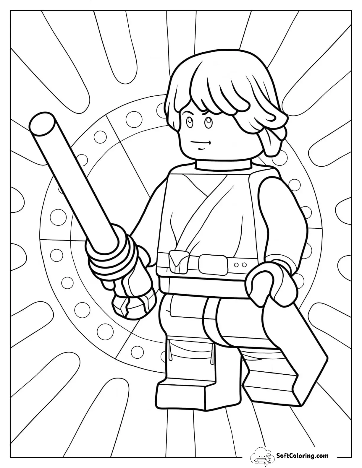 Easy Lego Star Wars Of Luke Skywalker