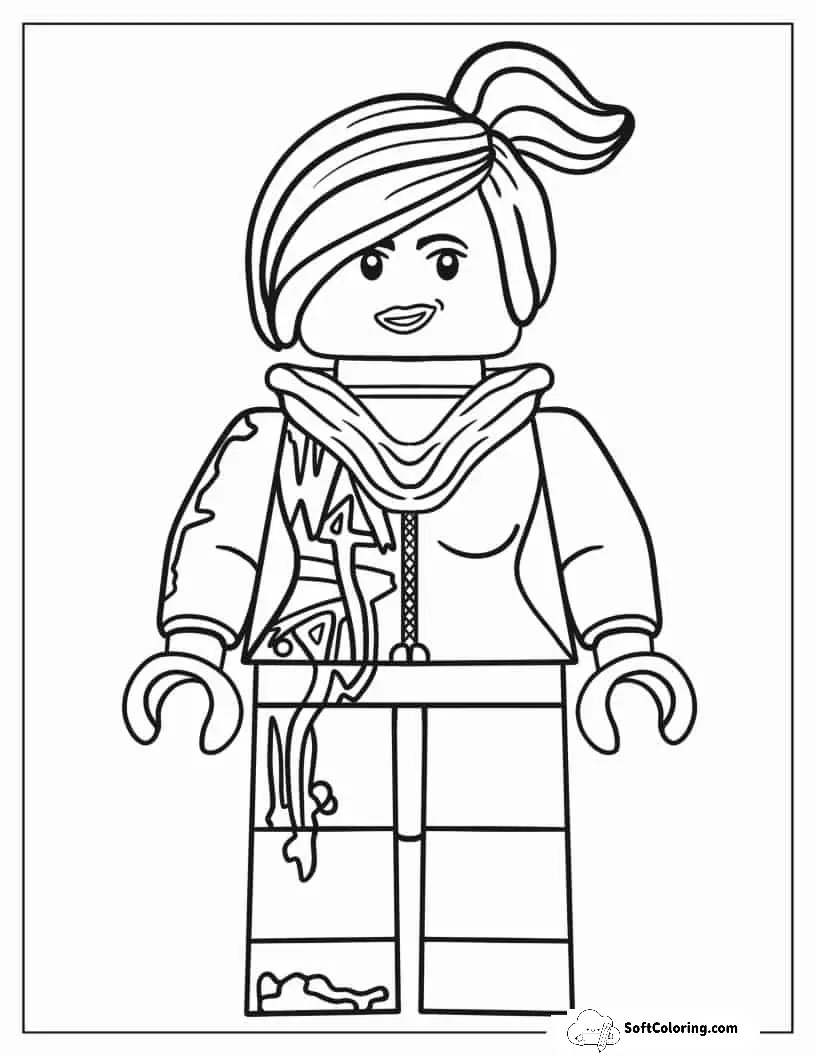 Easy Outline Of Lucy Wyldstyle To Color