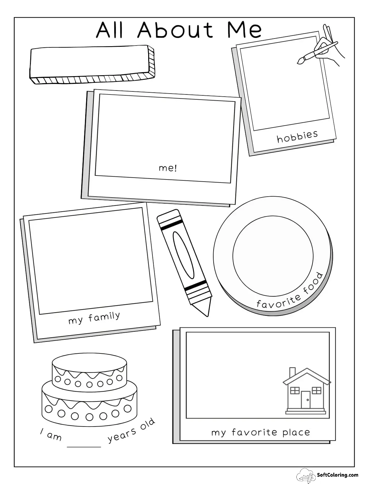Elementary All About Me Printable Worksheet