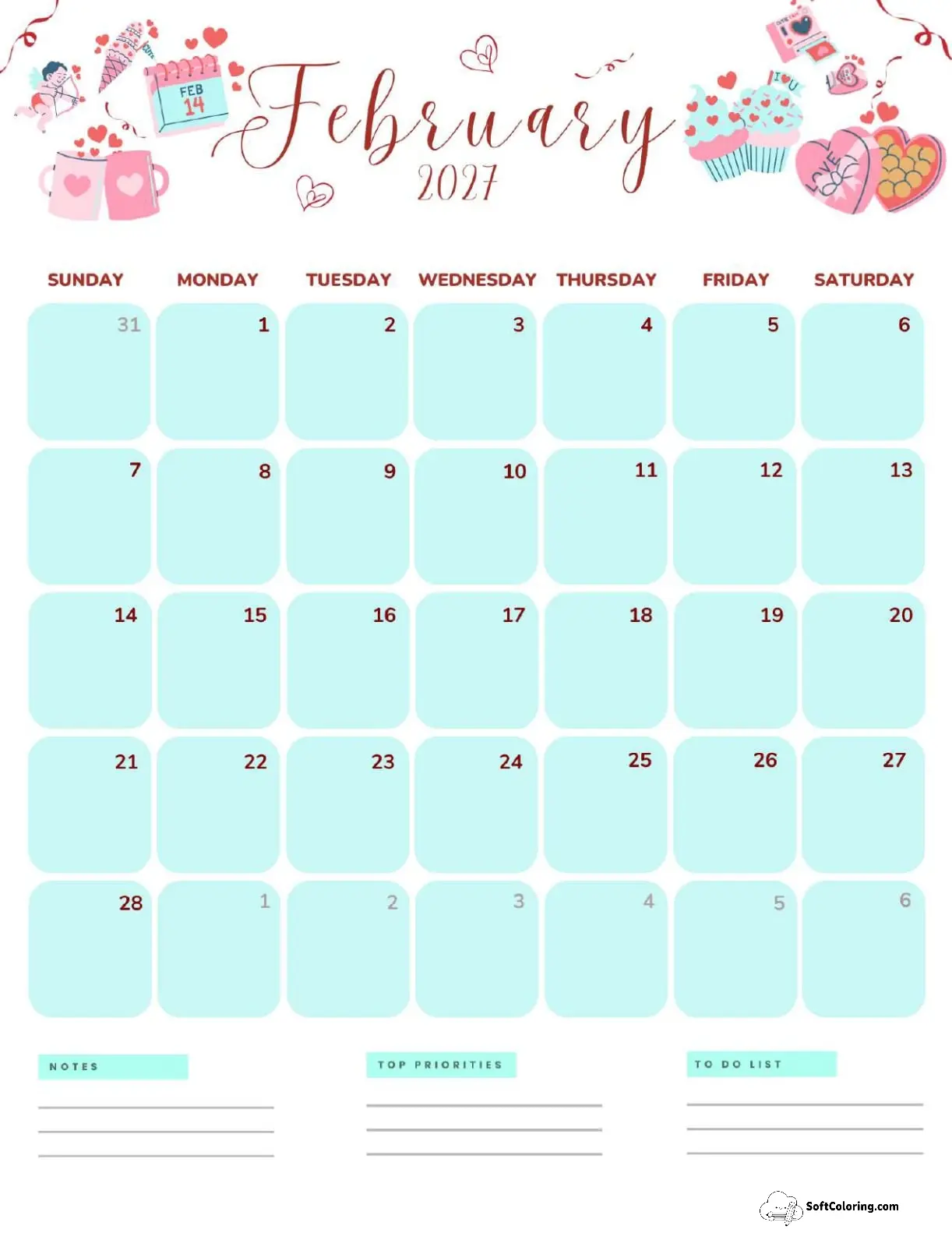 February 2027 Calendar