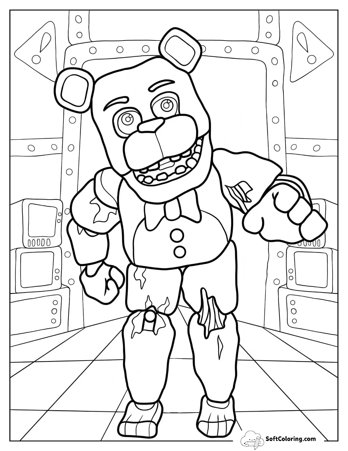 Withered Freddy Reaching Out