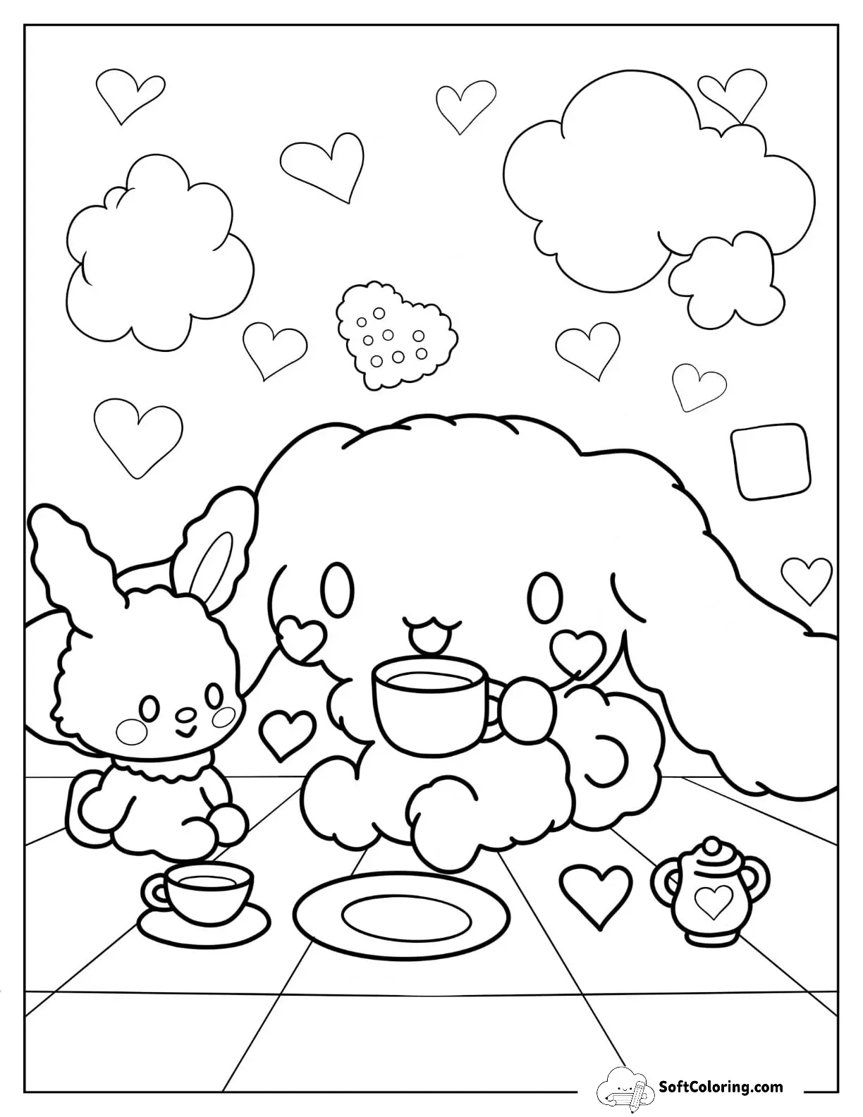Fluffy Cinnamon Drinking Tea With Friend