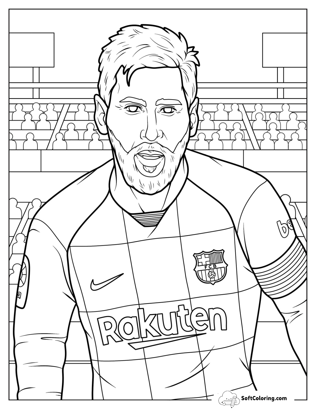 Football Legend Lionel Messi Wearing Barcelona Uniform