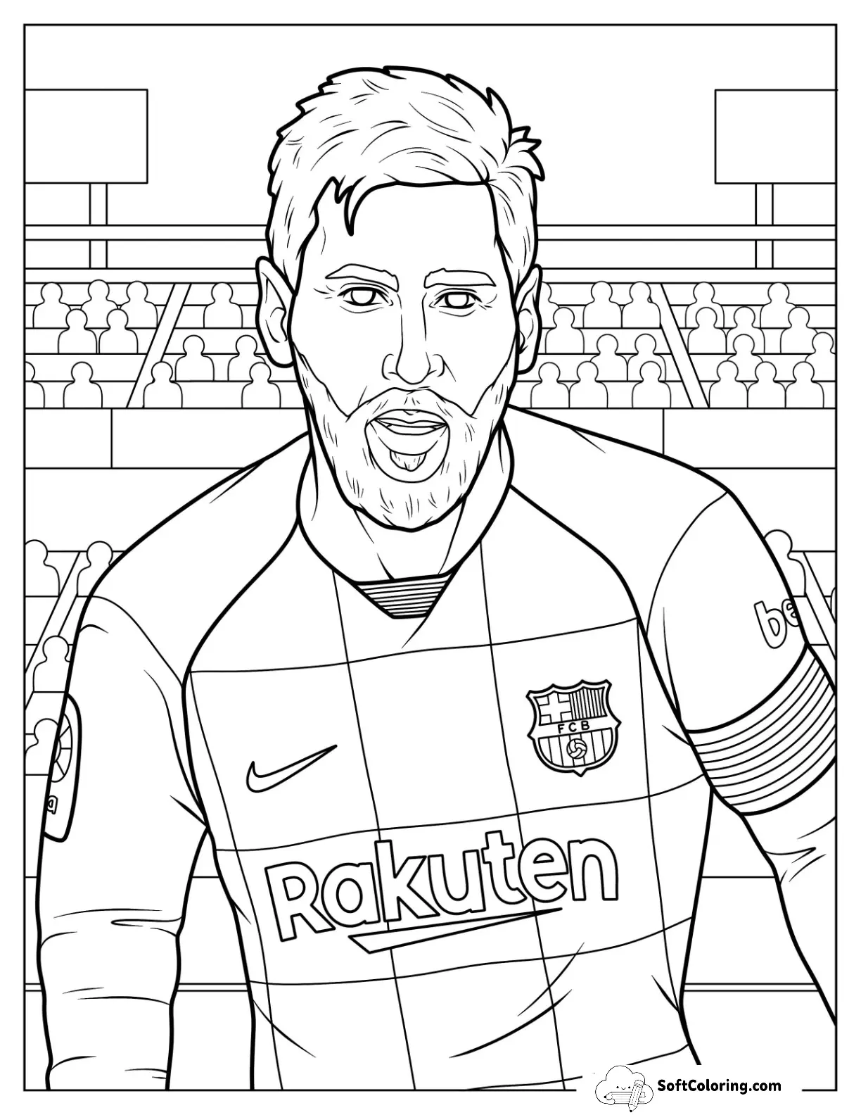 Football Legend Lionel Messi Wearing Barcelona Uniform