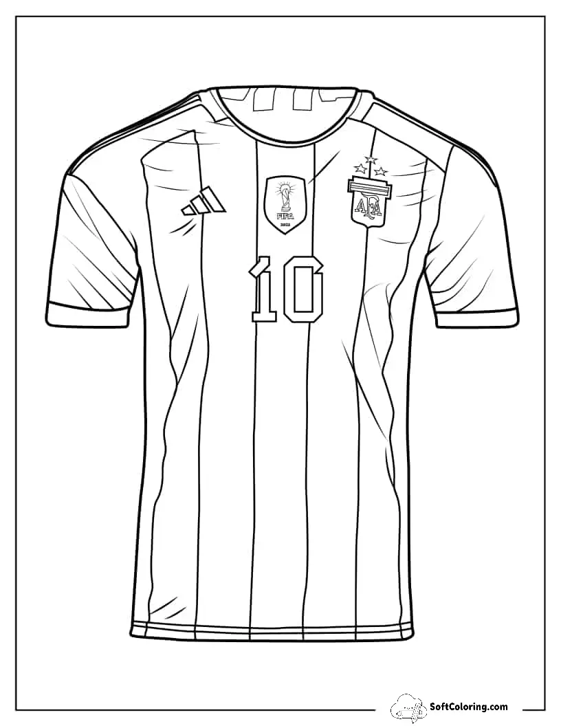 Front Of Lionel Messi_S Jersey