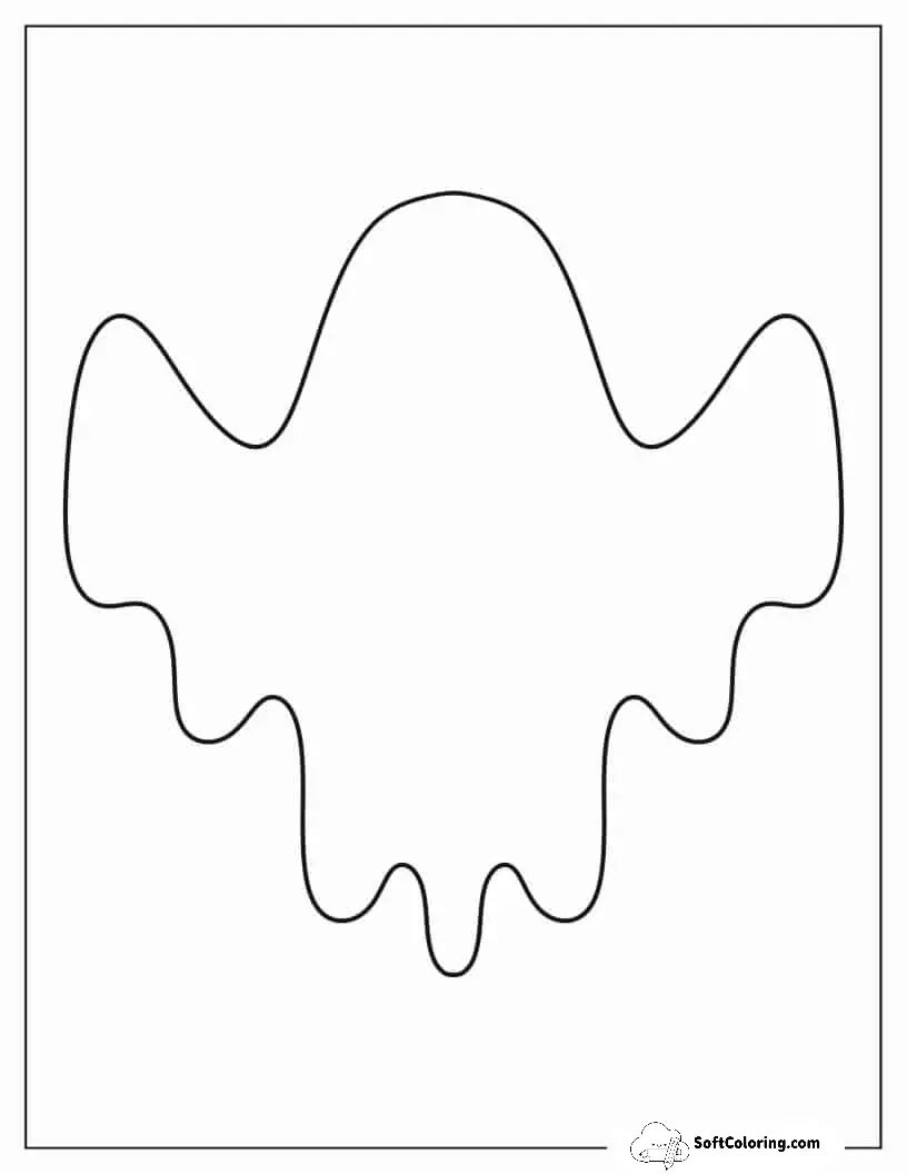 Full Page Halloween Ghost Template
