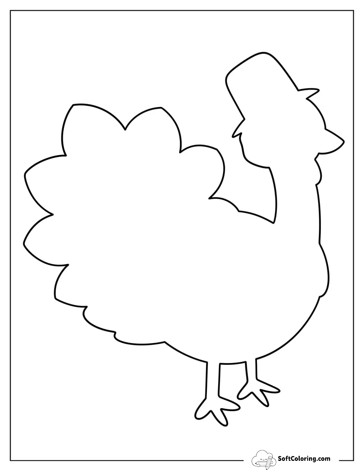 Full Page Thanksgiving Turkey Template